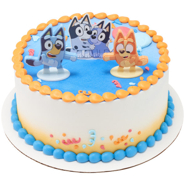 Customizable Dance Mode Bluey Cake