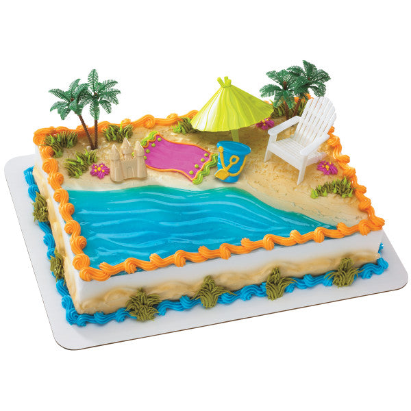 Customizable Beach Cake