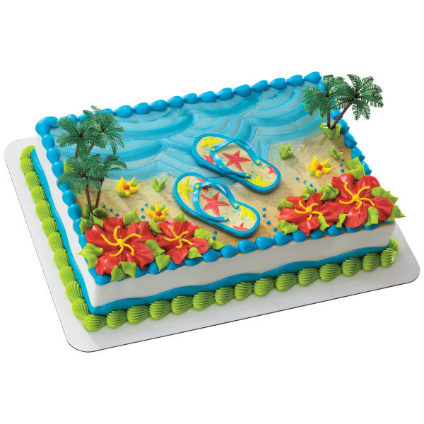 Customizable Summer Flip Flop Cake